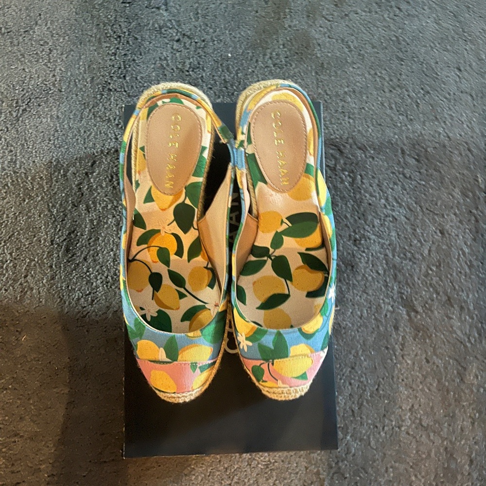 Cole Haan Cloudfeel Espadrille Wedge Slingback.  Like new. Size 5. Worn once